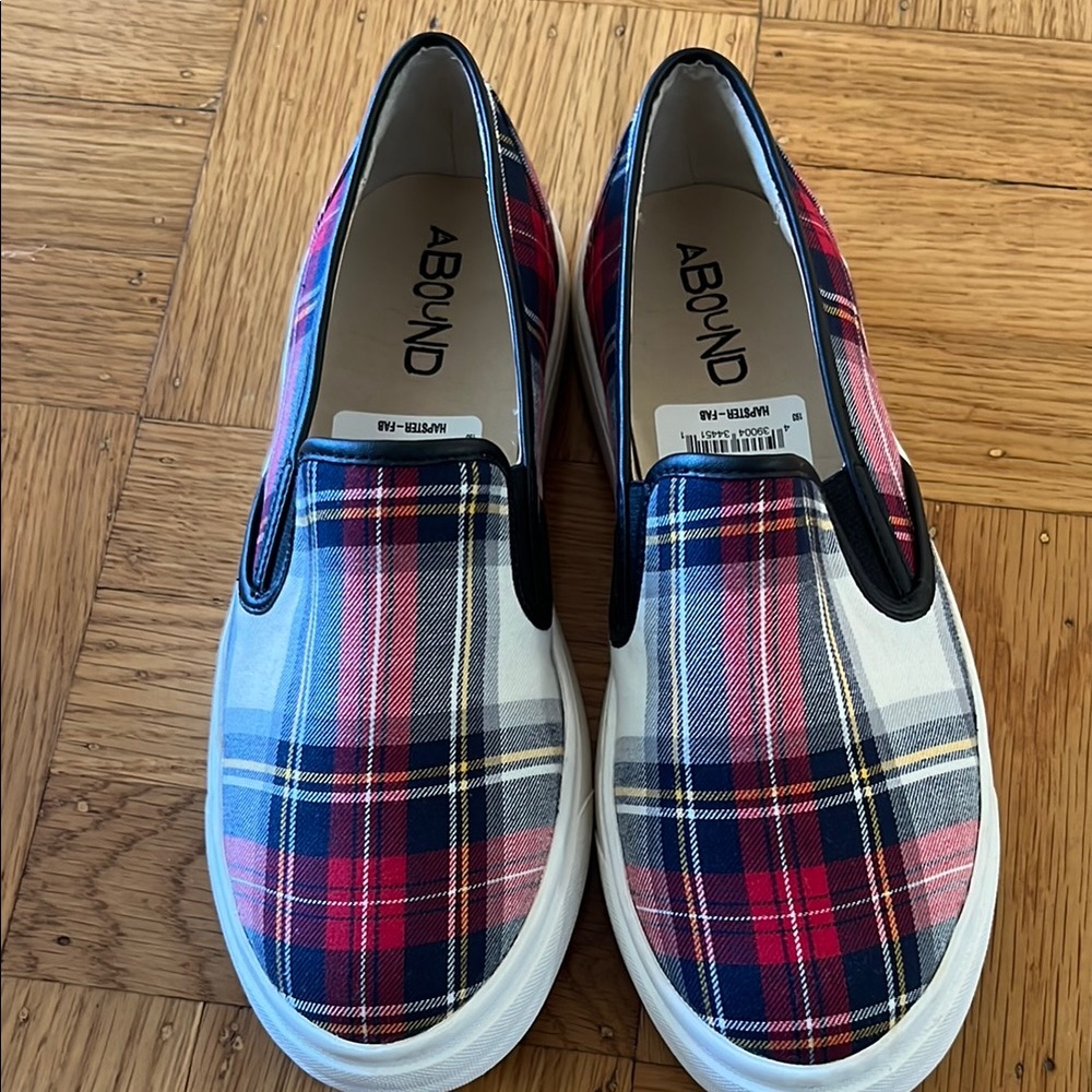 Abound Multicolor Plaid Slip-On Shoes